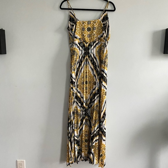 INC International Concepts Pleated Maxi Dress 4 - Picture 7 of 9